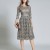 1950 Style Lace Floral O Neck Slim Nice Dresses