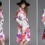 Brand New Fashion Women Single-breasted Floral Printing Long Sleeve Trench Coats