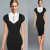 Cheap Online Patchwork Elegant Office Dresses