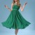 فستان طويل راقي وجذاب أخضر اللون من الشيفون 