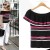 Hot Selling Striped Boat Neck Knitting Pullover