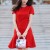 فستان أحمر بتصميم جميل