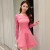 Korean Fashion Lace Patchwork Casual Dresses
