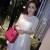 Korean Style Half Sleeve Lace White Dresses