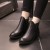New Arrival Round Toe Slip On Chunky Boots