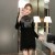 New Arrival Women Long Sleeve O-neck PU Splicing Laciness Bodycon Sexy Dresses