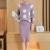 New Fashion Dots Print Tops Pullover With Knitting Skirts