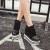New Fashion Rivet Round Toe Slip On Wedge Women Shoes