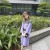 New O Neck Loose patchwork Knitwear Pullover dress