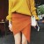 OL Style Asymmetrical Knitting Skirt For Woman