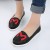 Simple Design Round Toe Letter Pattern Casual Flat