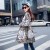 Street Style Fashion Women Long Sleeve Camouflage Stand Neck MD-Long Coats