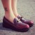 Street Wear Solid Color Slip On Casual Flats