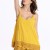 Summer Straps Backless Yellow Knitting Jumpsuit