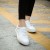 Super Star Chic Lace Up Women White Flats