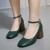 Vintage Style Round Toe Ankle Strap Chunky Causal Flat