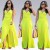 Wholesale Cheap Sexy Slit Sleeveless Yellow Maxi Dress