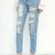 Wholesale Denim Ripped BF Ninth Jeans