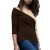 Wholesale O Neck Patchwork Long Sleeve T Shirt For Woman