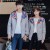 Korean Style Print Patchwork Couple Coats Tops